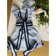 Nautical Stripe Bow Playsuit